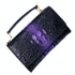 Versatile Lady Crossbody Wrist Bag - Multi-functional - Crocodile Head Purple
