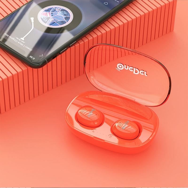 Waterproof Tws Bluetooth Earphones - Hd Stereo Sound - Orange