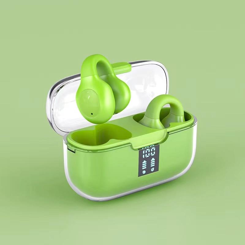 Wireless Bone Conduction Earbuds with Noise Reduction - Green