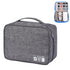 Versatile Cationic Digital Storage Bag for Data Cables - Grey