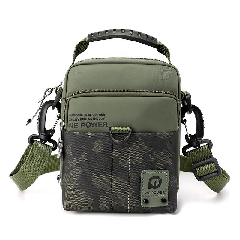 Lightweight Men Sports Shoulder Bag Compact And Functional - Army Green
