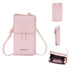 Adjustable Crossbody Phone Bag With Multi Card Slots - Pink