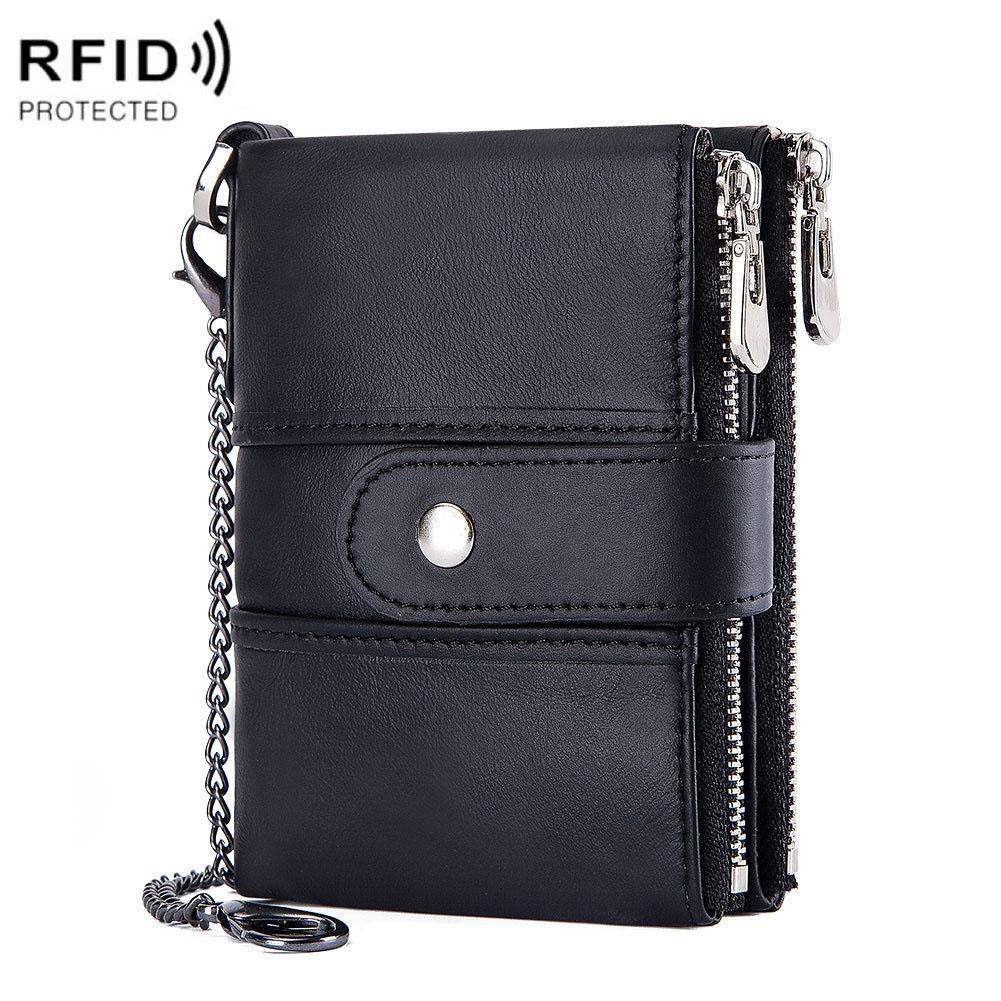 Secure Multi-function Rfid Wallet - Anti-theft - Black