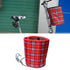 Folding Cloth Bicycle Basket For Hanging - Red Square