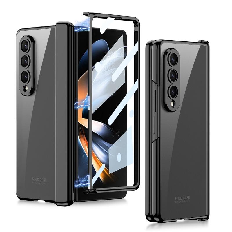 Samsung Galaxy z Fold 4 Magnetic Hinged Folding Case - Black