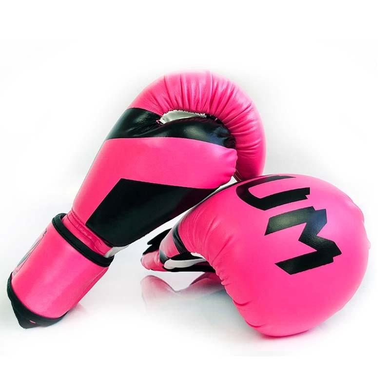 Professional Adult Boxing Training Gloves - 6Oz For Muay Thai Fighting - Pink