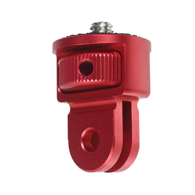 Universal Tripod Adapter for Action Cameras - 1 / 4 Inch Screw - Red