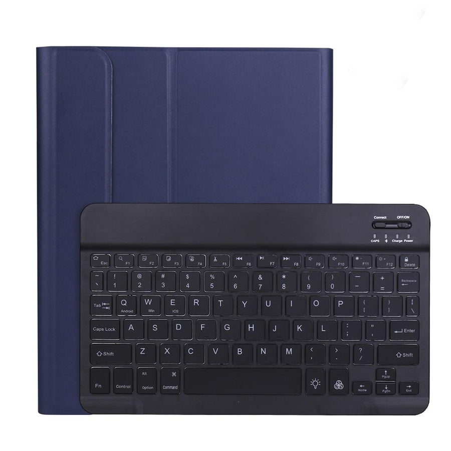 Detachable Bluetooth Keyboard Case For Ipad Pro 11 With Backlight & Pen Slot - Dark Blue