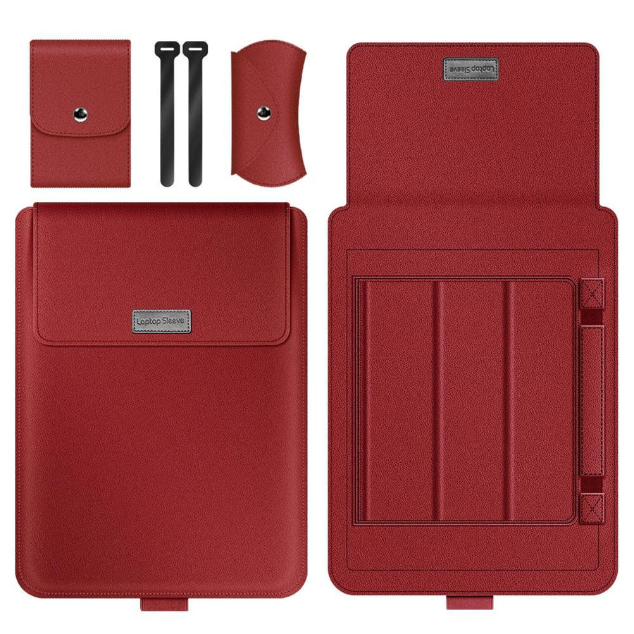 4-in-1 Computer Bracket Liner Bag - 13 / 14 Inch Storage Bag - Red