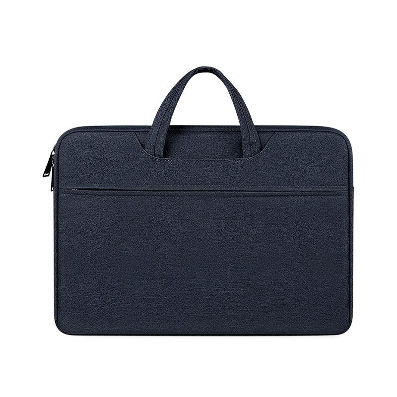 Waterproof Laptop Handbag - Large Capacity Shock-absorbing - Fits 14.1-15.4 Inches - Navy Blue