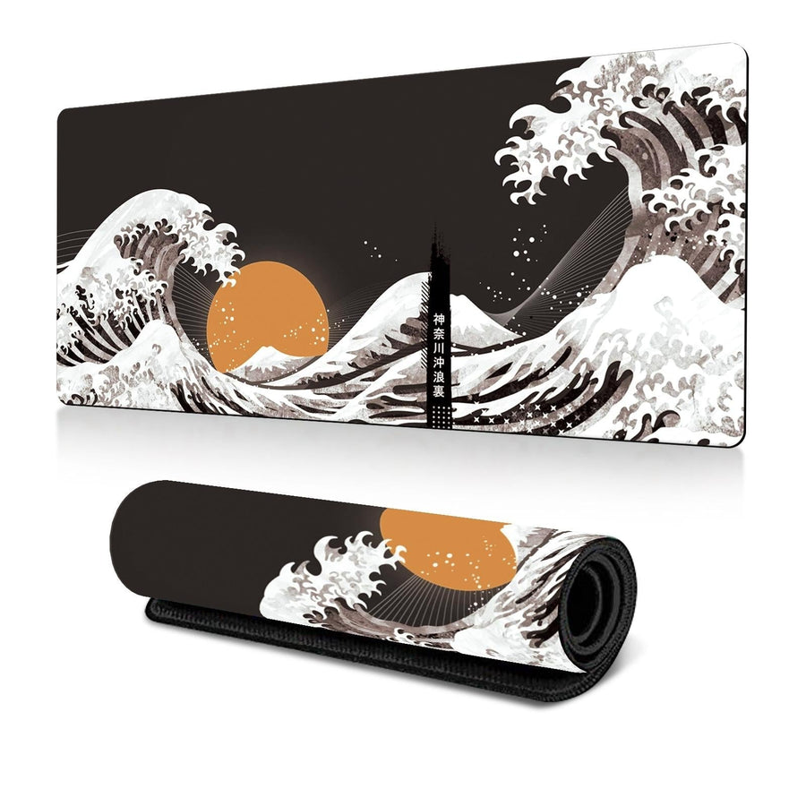 Non Slip Gaming Mouse Pad Big Wave Design - No.28 - 300X700X3Mm
