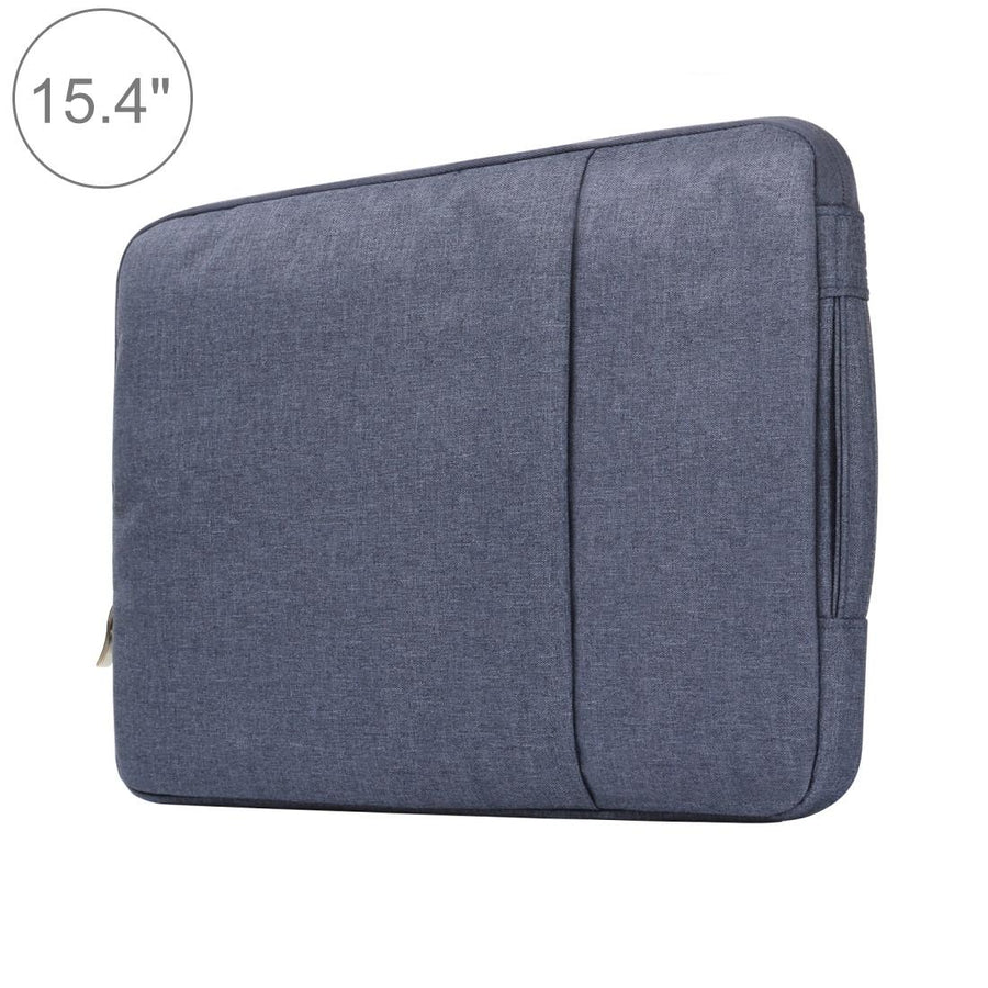 Universal Denim Laptop Bag for 15.4 Inch Notebooks - Fits Macbook Air / Pro - Portable & Stylish - 39.2x28.5x2cm - Dark Blue