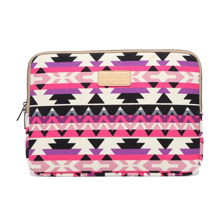 13 Inch Lingge Laptop Liner Bag - Pattern Design - Rose Red Pattern Geometry