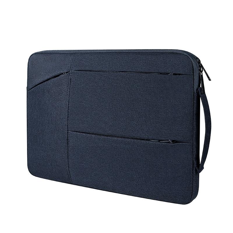 Waterproof Laptop Handbag - 15.6 Inches Shock-absorbing & Large-capacity - Navy Blue