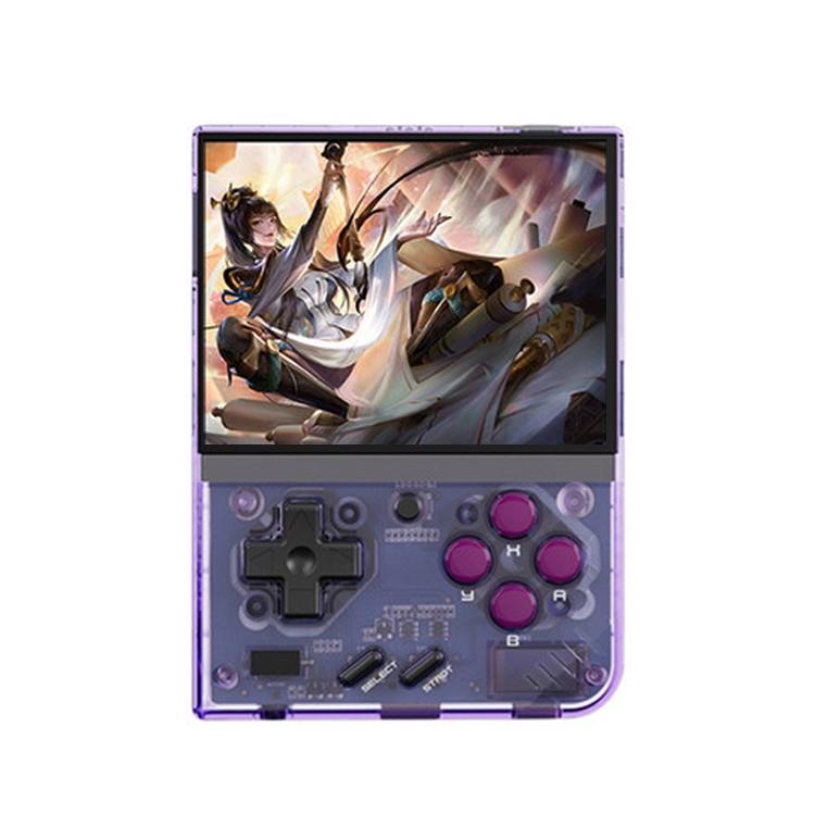 Retro Handheld Game Console With 25K Games - 3.5 Ips Screen - 128G Storage - Transparent Purple - 64Gb 15K Games