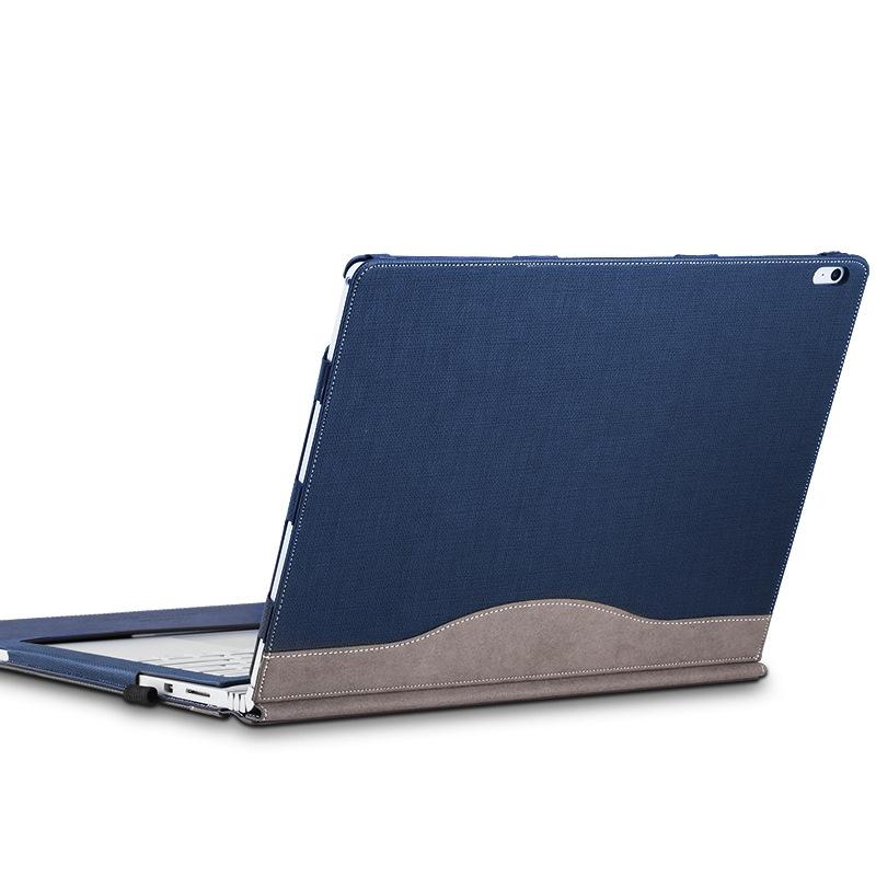 15-inch Protective Sleeve for Microsoft Surface Book 2 in Pu Leather - Deep Blue