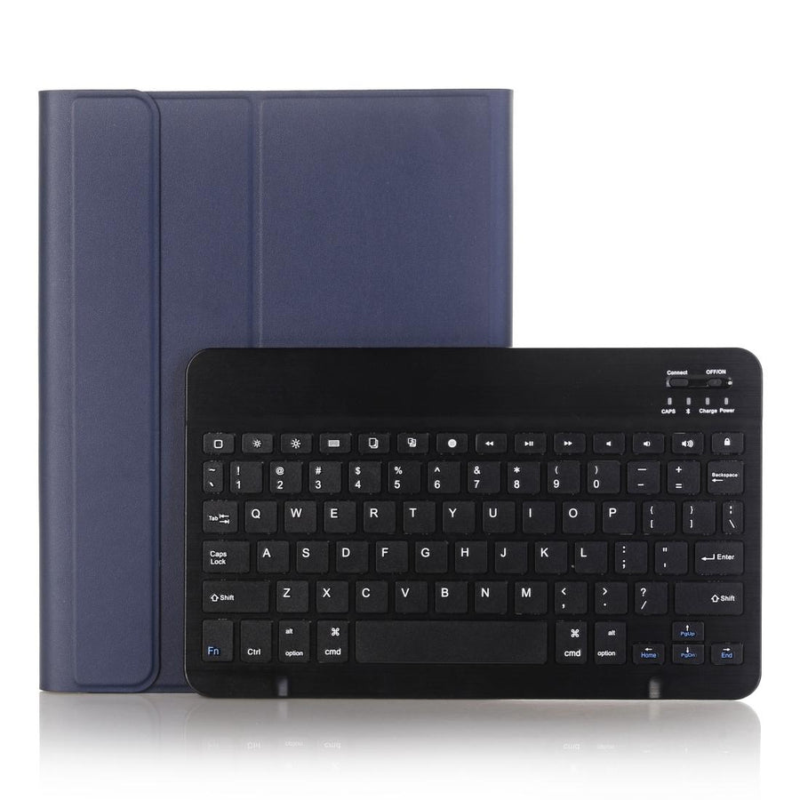 Ultra-Thin Bluetooth Keyboard Leather Case For Ipad Air / Pro 10.5 With Pen Slot & Holder - Dark Blue