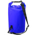 Waterproof Single Shoulder Bag Dry Sack 15L Capacity - Dark Blue