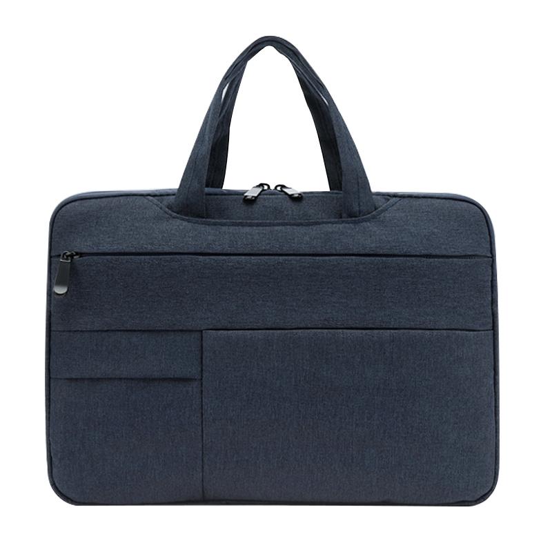 15.6 Inch Waterproof Laptop Handbag in Oxford Cloth - Navy Blue