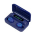Wireless Noise-cancelling Earbuds with Charging Case - Dark Blue
