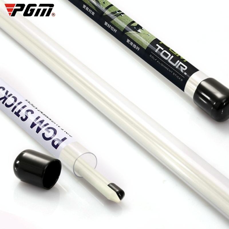 2-pack Golf Alignment Sticks for Accurate Ball Direction - Red Fiberglass - White With Package