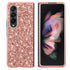 For Samsung Galaxy Z Fold4 5G Glitter Tpu Shockproof Case - Rose Gold