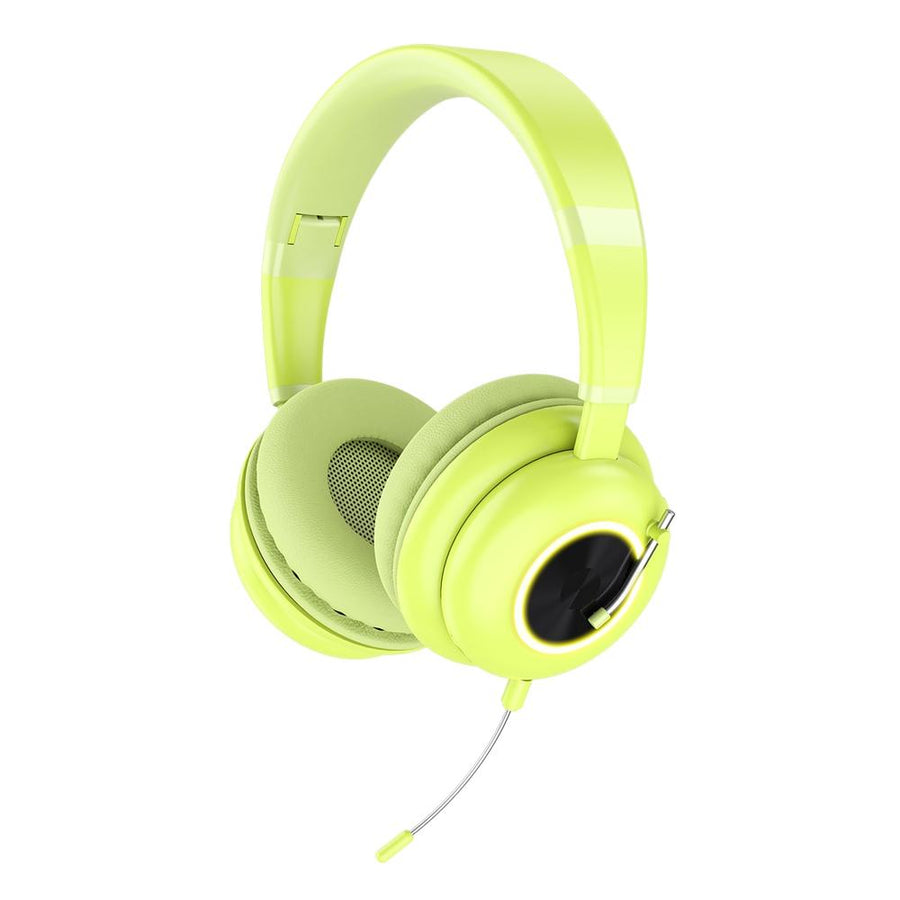 Foldable Wireless Headset With Mic Ke-29 - Green