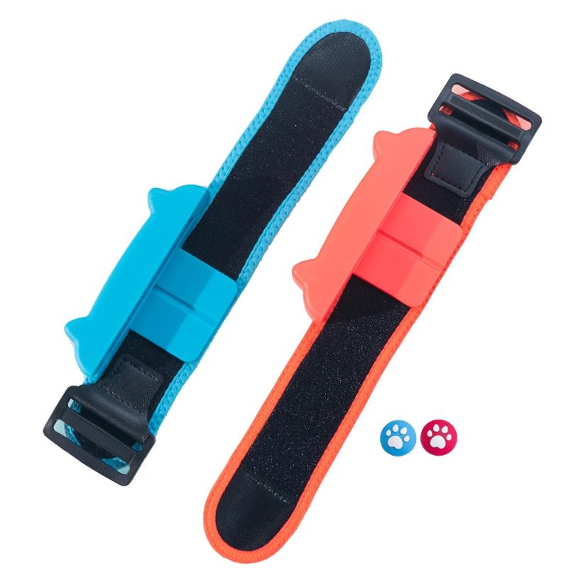 Joy Con Wrist Bracelet for Switch - Dancing Game Handle - Red Blue 29Cm