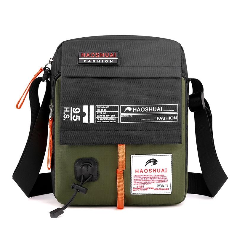 206 Men Crossbody Bag Sporty Shoulder Bag For Casual Use - Army Green