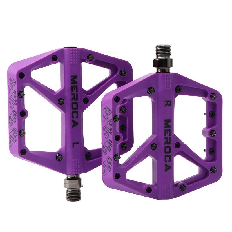 Lightweight Nylon Mountain Bike Pedal - Purple