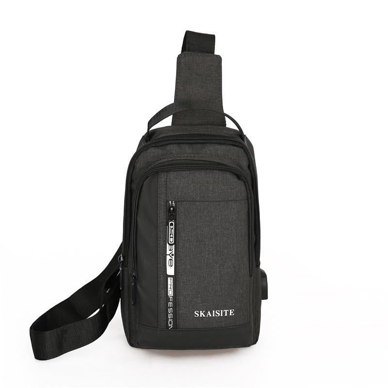 Men Crossbody Bag For Outdoor Sports Leisure - 2-Black