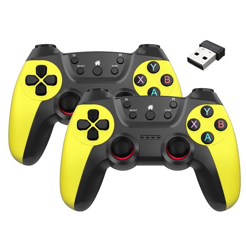 2.4g Wireless Controller for Pc Linux Android Tvbox - Supports Dual Connection - Lemon Yellow