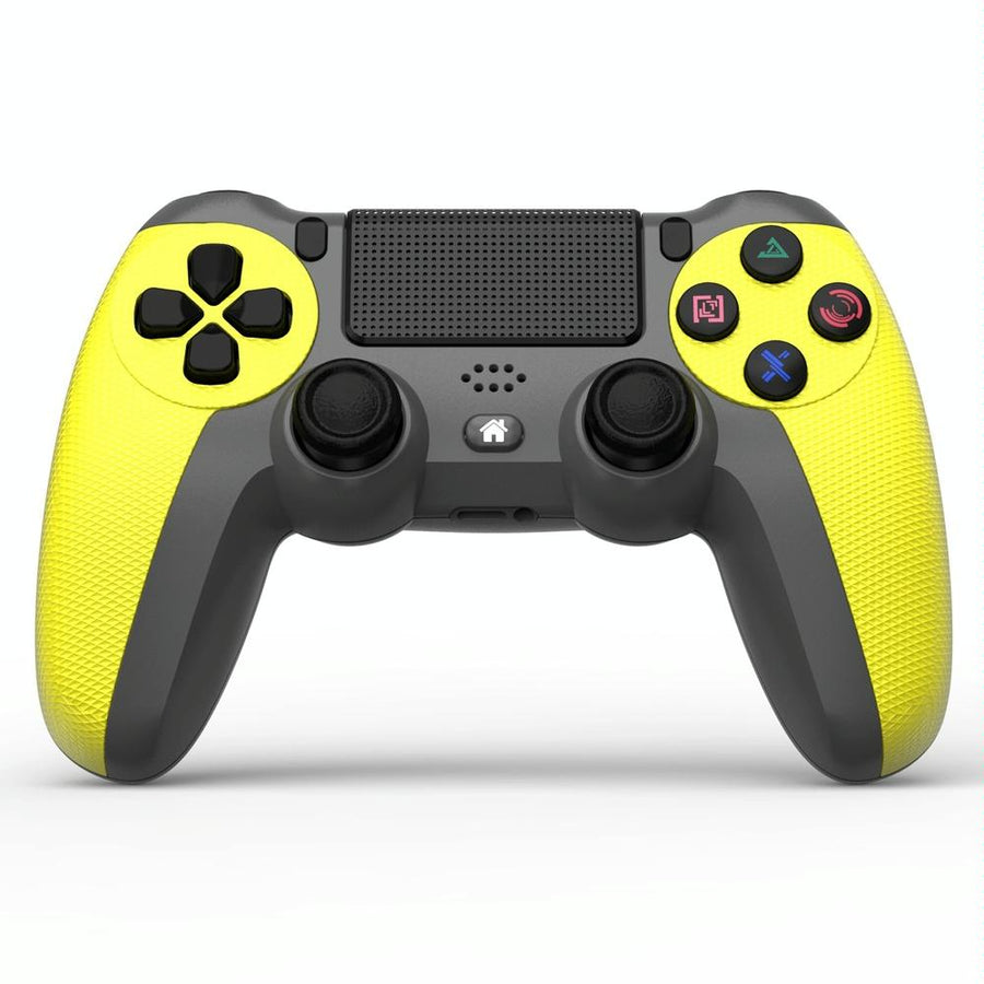 Wireless Bluetooth Gamepad Controller for Ps4 - Battle Gray with Light Bar - Lemon Yellow
