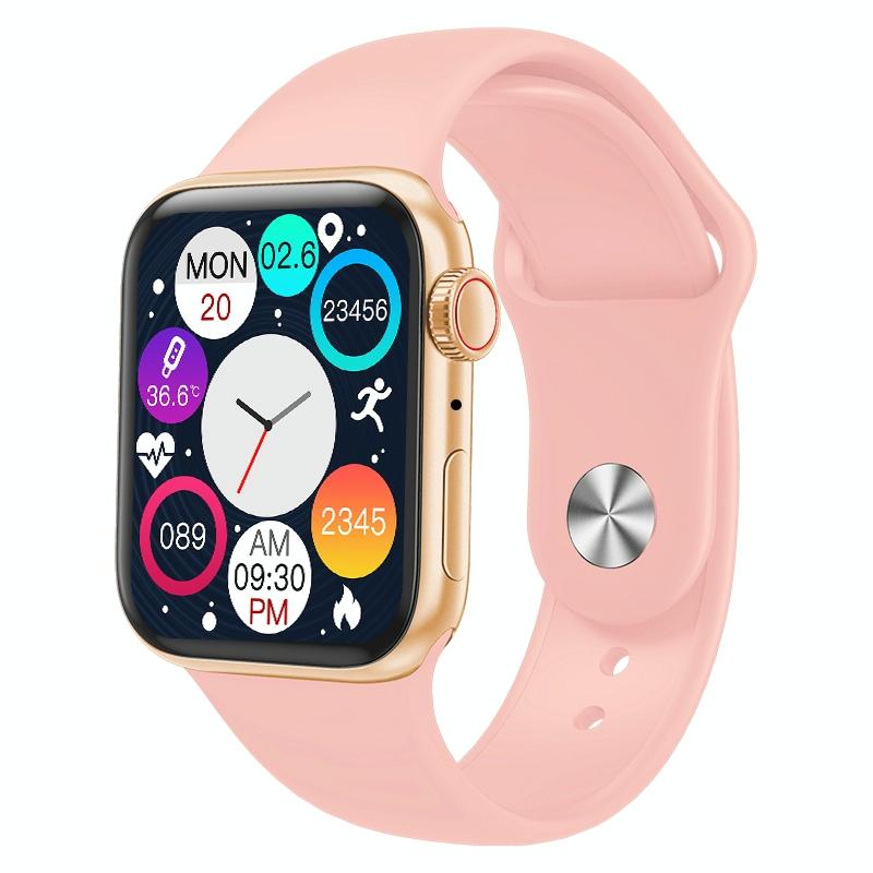 Waterproof Smart Watch With Colour Screen - 1 Inch - Pink