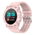 1.3 Inch Colour Round Screen Sport Smart Watch Support Heart Rate / Multi-Sports Mode - Pink