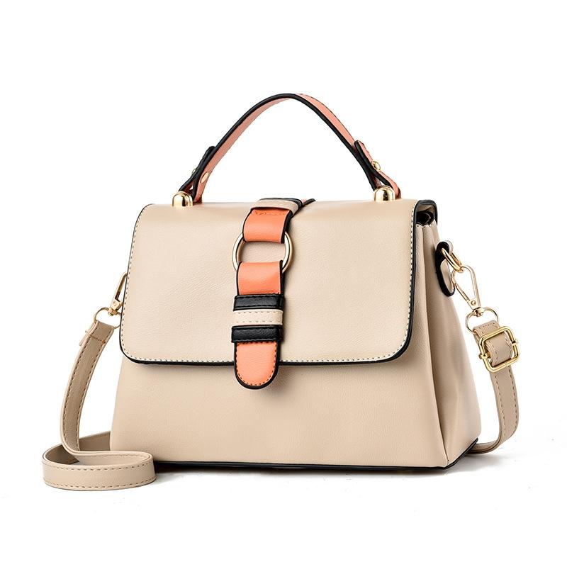 Versatile Small Square Handbag For Women - Apricot