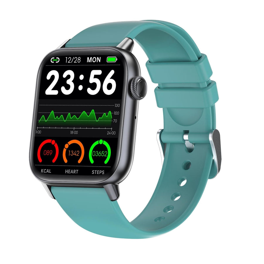 1.83 Inch Bt5.2 Smart Sport Watch Support Sleep / Heart Rate / Blood Oxygen / Temperature / Blood Pressure Health Monitor - Black + Green