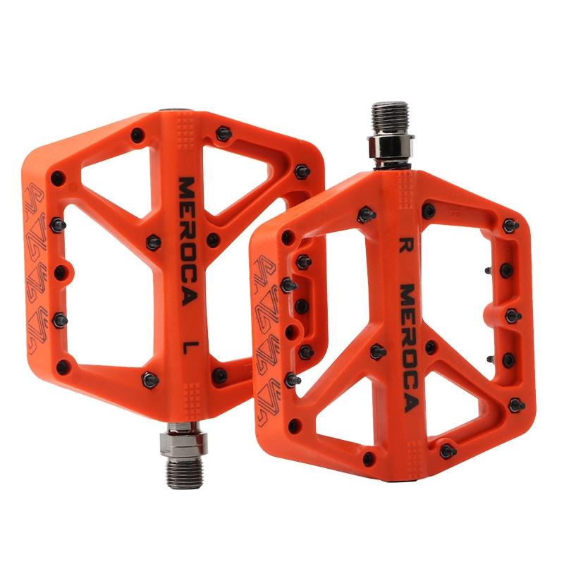 Lightweight Nylon Mountain Bike Pedal - Orange