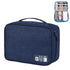 Versatile Cationic Digital Storage Bag for Data Cables - Navy
