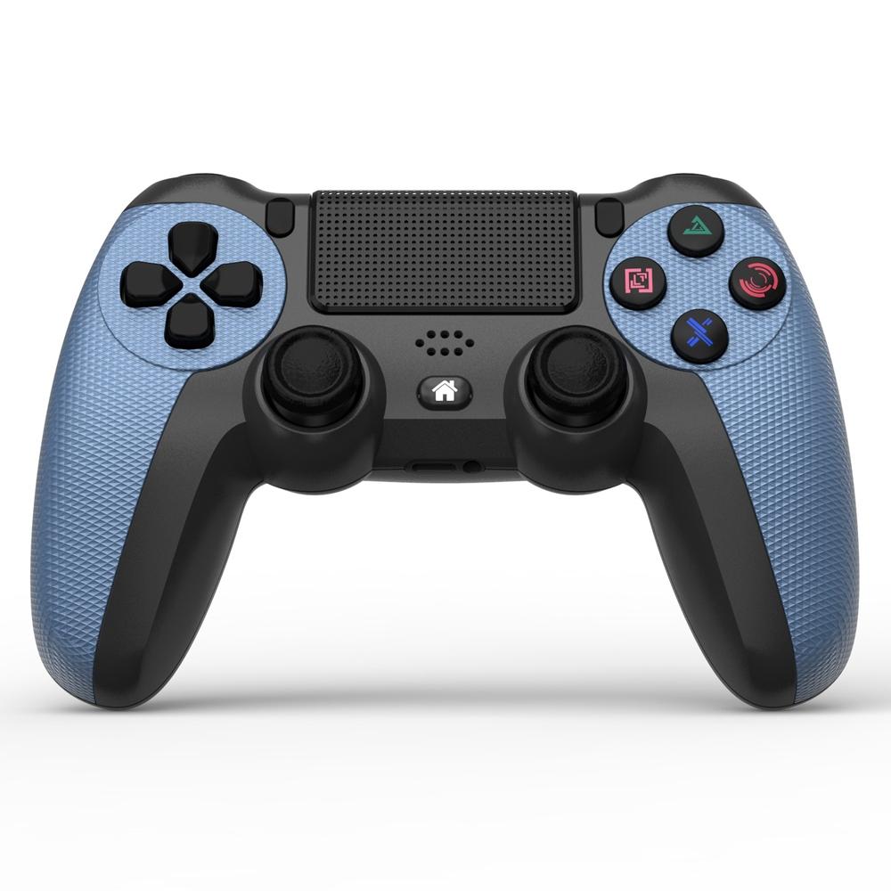 Wireless Bluetooth Gamepad Controller for Ps4 - Battle Gray with Light Bar - Mountain Blue