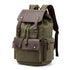 Student Canvas Backpack - Compact and Stylish - Green