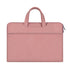Waterproof Portable One-shoulder Handbag for 14.1 Laptops with Hidden Zipper and Suitcase Belt - Pink