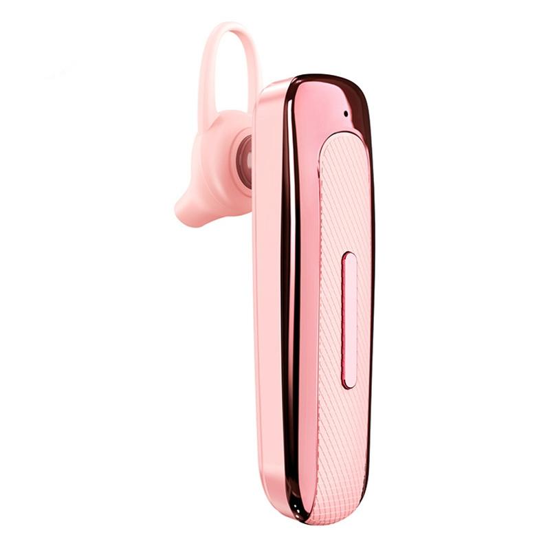 Wireless Unilateral Ear-mounted Earphone with Noise Reduction - Pink