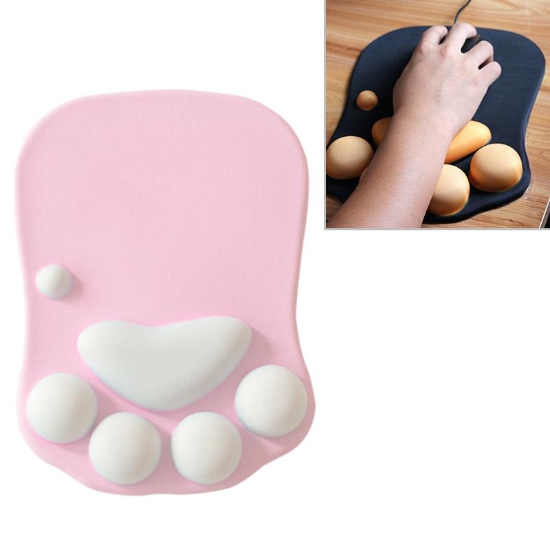 Soft Non Slip Cat Claw Mouse Pad - Pink