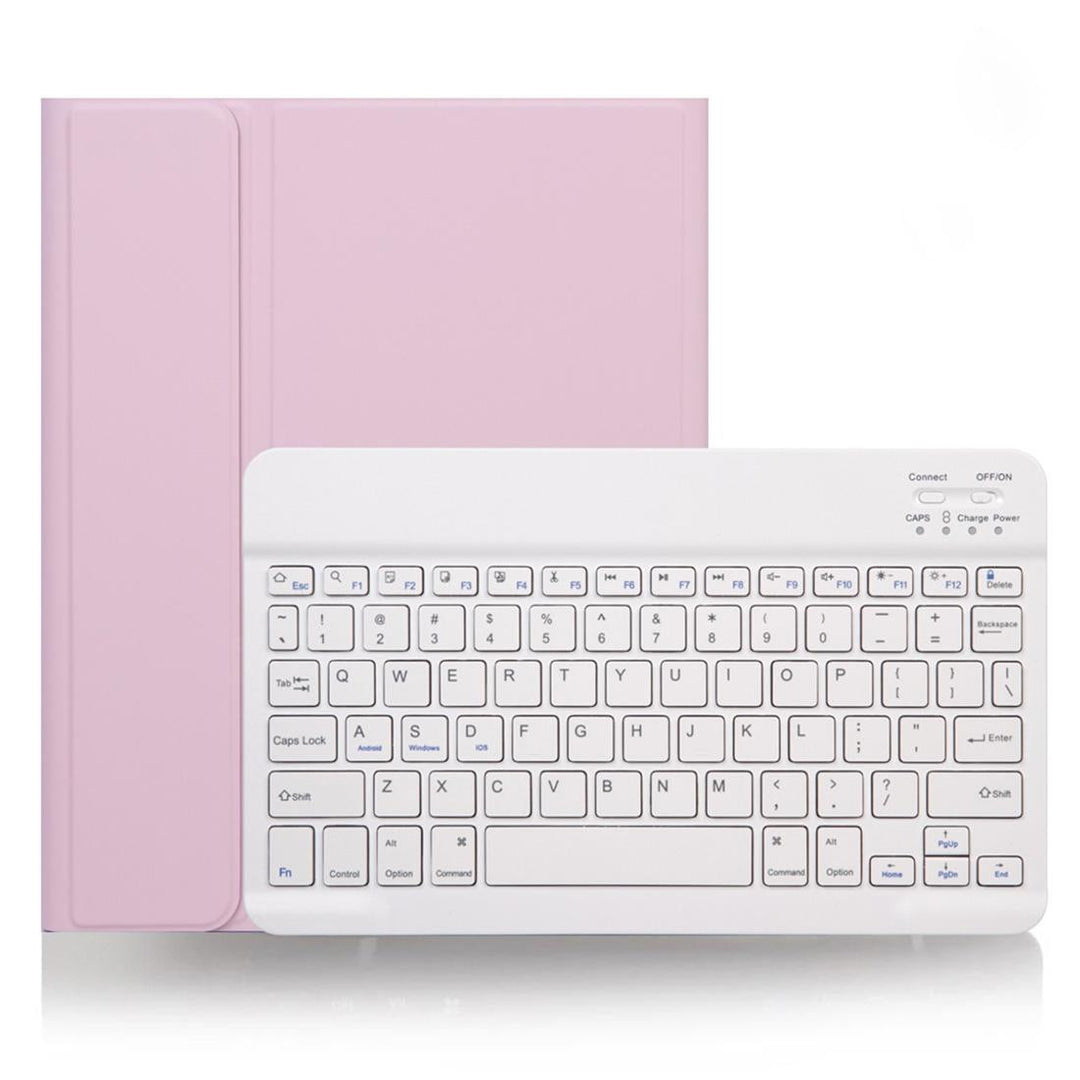 Detachable Bluetooth Keyboard Tablet Case For Ipad Pro 11 With Pen Slot - Plain Texture - Pink