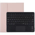 Bluetooth Keyboard & Tablet Case For Ipad Air 2020 - Detachable Touch Pad Pen Slot Microfiber Leather - Pink