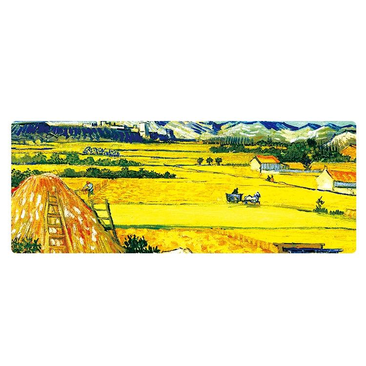 Large Oil Painting Desk Rubber Mouse Pad - Wheat Field