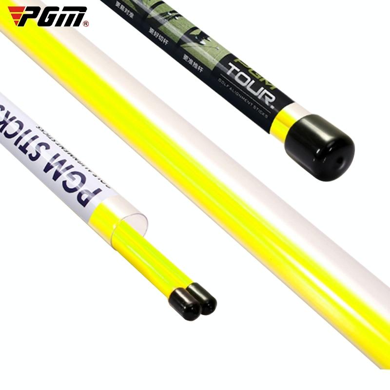 2-pack Golf Alignment Sticks for Accurate Ball Direction - Red Fiberglass - Yellow With Package