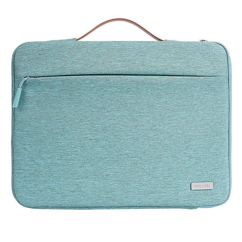 Waterproof Laptop Sleeve Bag With Zipper - Handheld - Green
