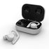 Waterproof T20 Tws Bluetooth Earphones with Charging Box and Noise-cancelling Hooks - White
